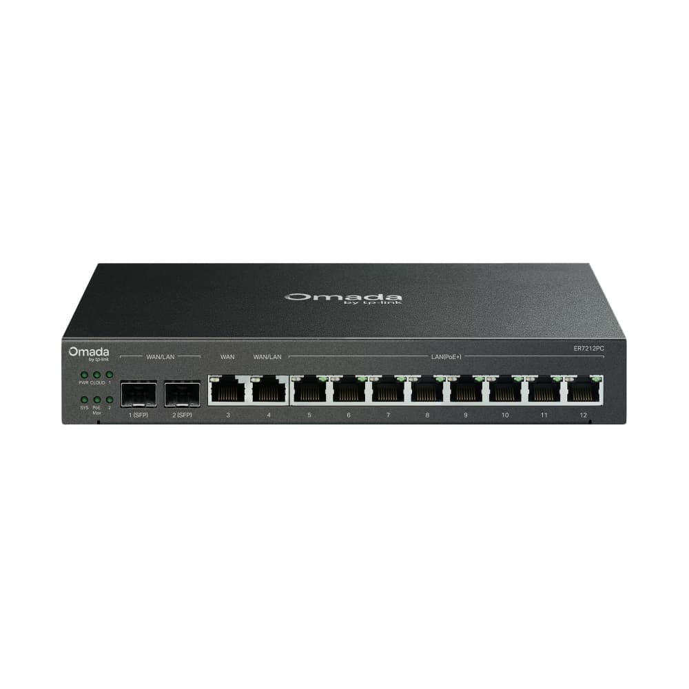 TP-Link ER7212PC - Omada Gigabit VPN Router with PoE+ Ports and Controller Ability, image 1 of 5