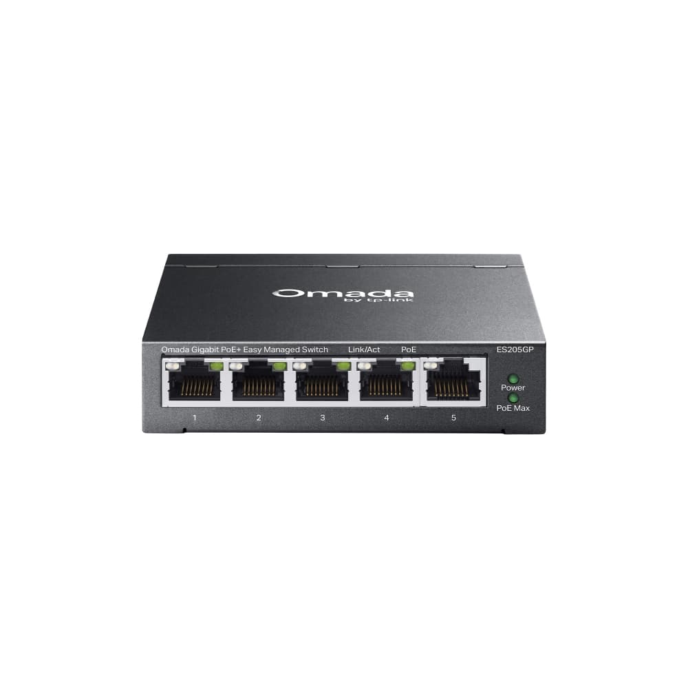 TP-Link ES205GP - Omada 5-Port Gigabit Easy Managed Switch with 4-Port PoE+, image 1 of 5