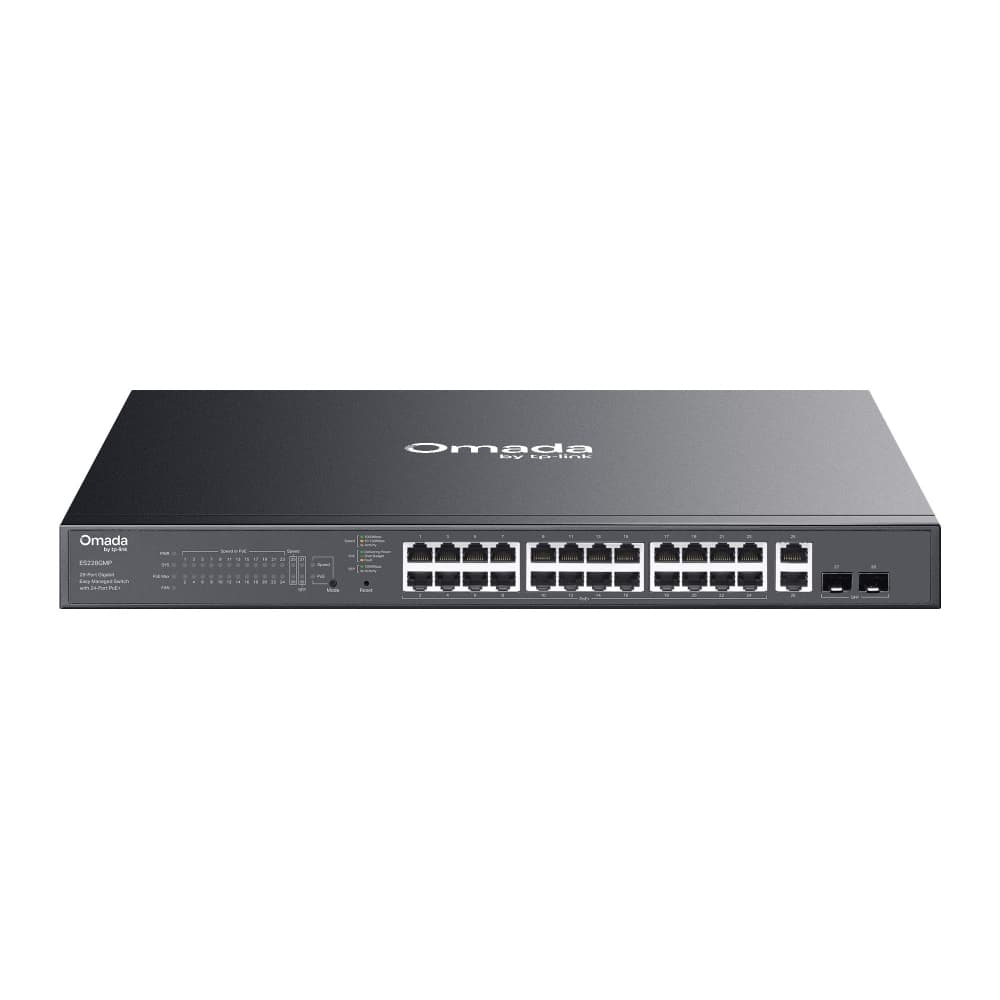 TP-Link ES228GMP - Omada 28-Port Gigabit Easy Managed Switch with 24-Port PoE+, image 1 of 5