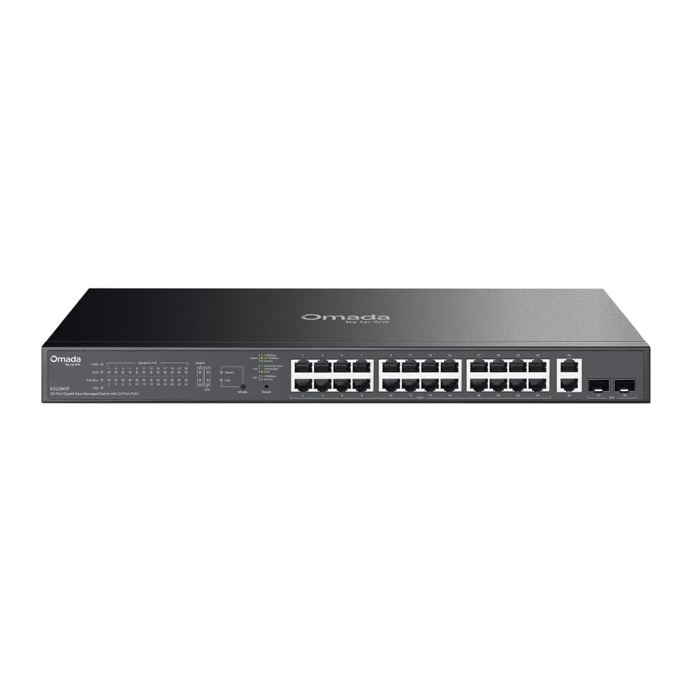 TP-Link ES228GP - Omada 28-Port Gigabit Easy Managed Switch with 24-Port PoE+, image 1 of 5