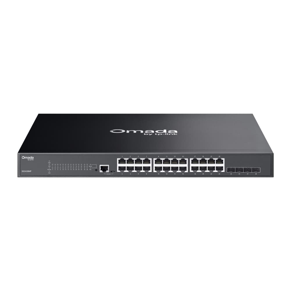 TP-Link SG3428MP - Omada 28-Port PoE+ Gigabit L2+ Managed Switch with 4 SFP Slots, image 1 of 5